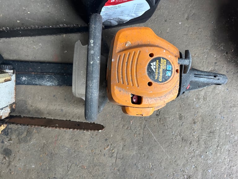 Stihl chainsaw and McCullough trimmer