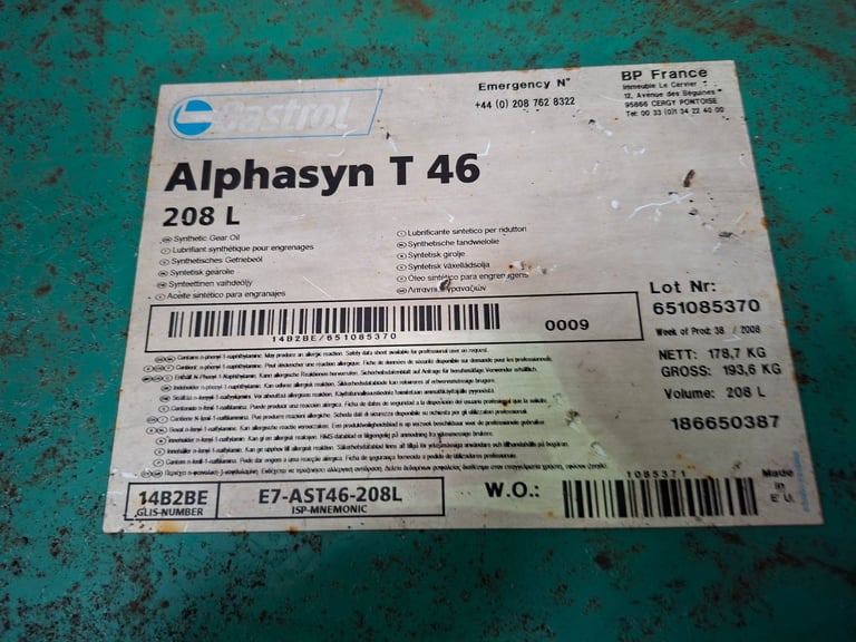 Alphasyn t46 gear oil