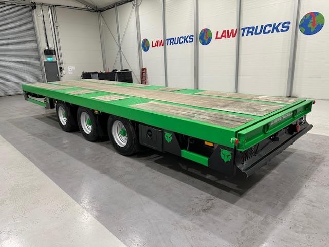 JPM Tri Axle Flatbed Drawbar Trailer