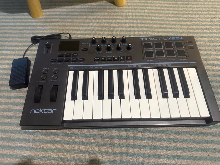 Nektar mini synth working with foot switch Ethernet to usb plug not included