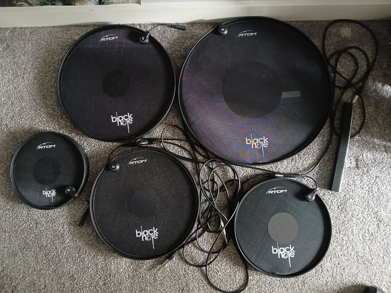 image for 5x RTOM Drum Practice Pads and trigger set