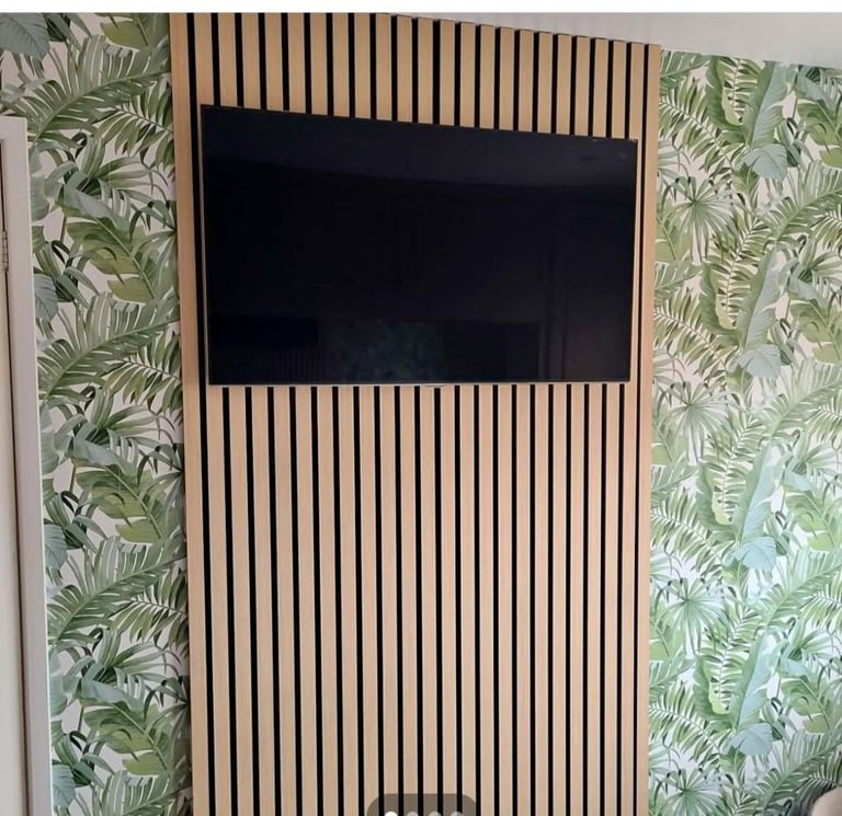 image for Real wood acoustic panel 240cm length 60cm width 
