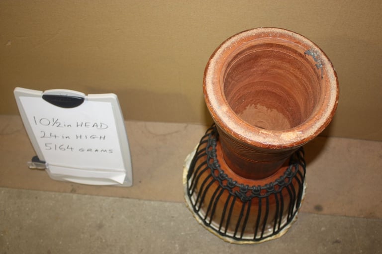 African Wooden Djembe Drum 10.1/2in Head x 24in High ~ Weight 5164 Grams ~ £75 ono