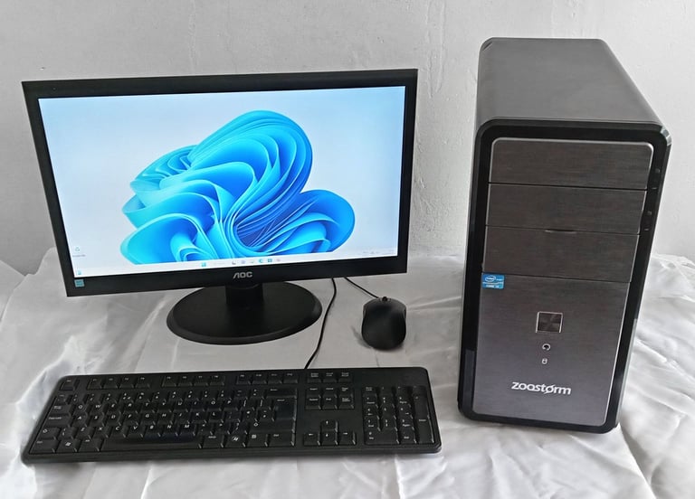 Gaming PC + Radeon + 15 Games (i5, Fortnite, Silksong, Fallout 4, COD, Video Editing, Computer, PC