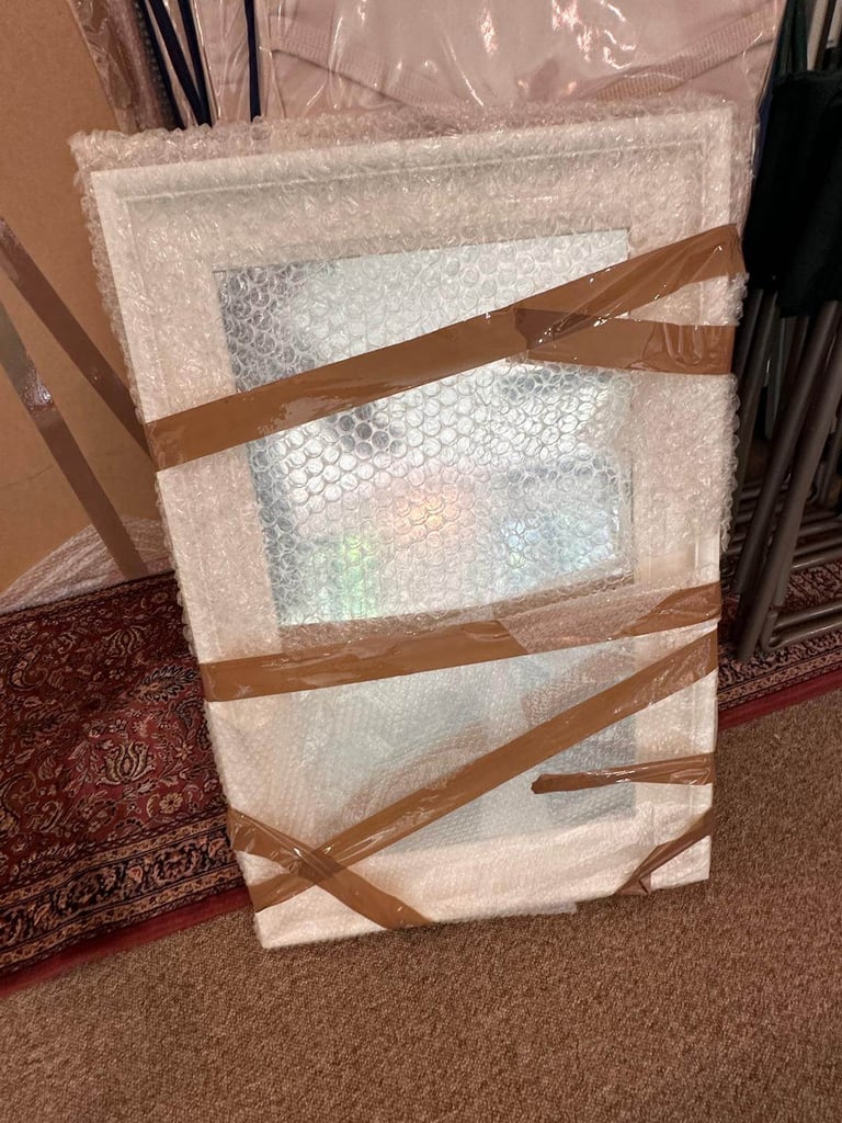 Framed Wall Mirror (IKEA) – White Frame (Pre-packed & Ready to Go)