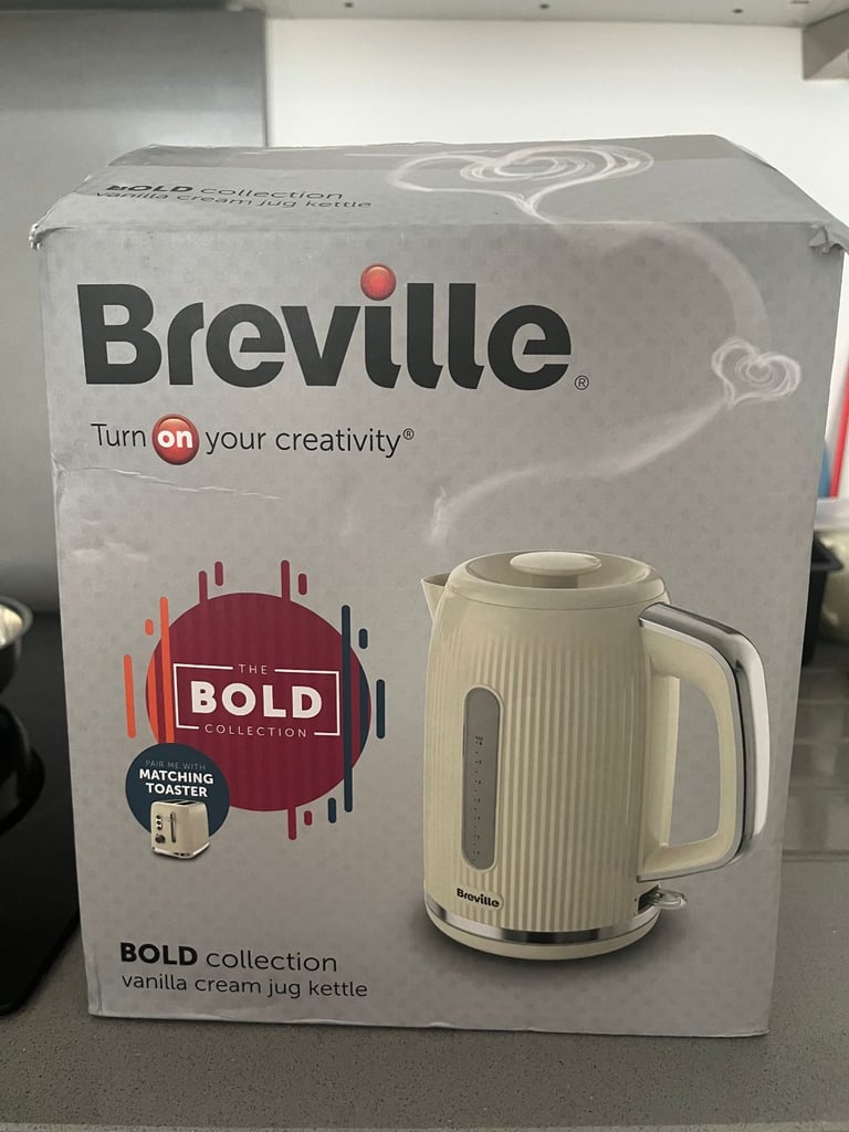 image for Breville VKT223 Bold Kettle - Cream and Silver