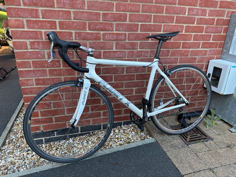 Planet X Carbon road bike, white, medium
