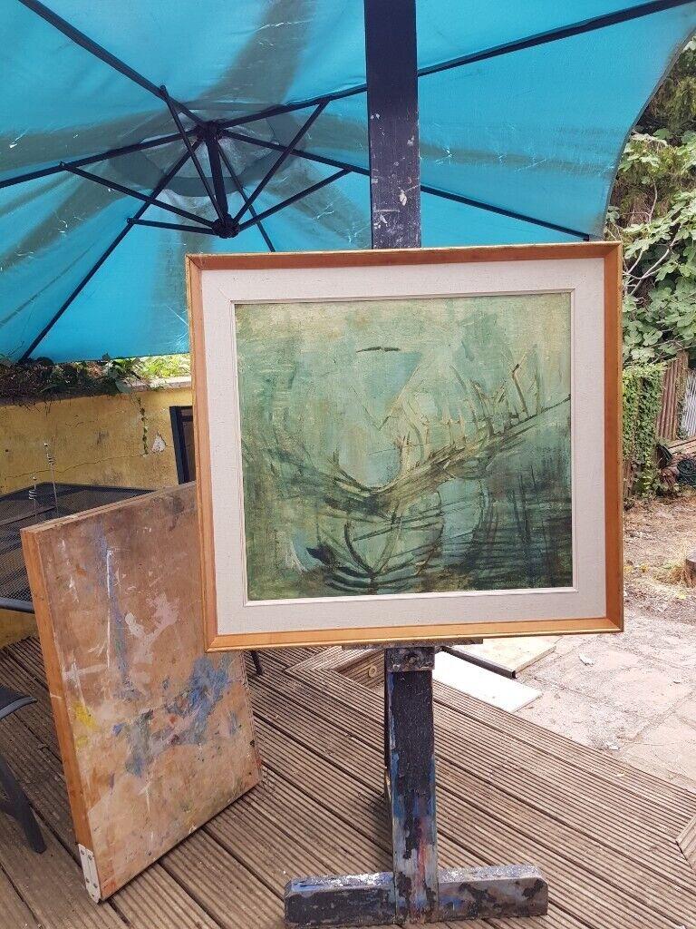 VINTAGE 7ft WOODEN EASEL WITH AN AMPLE AMOUNT OF CHARACTER. in