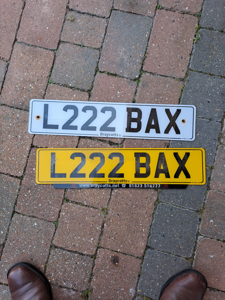 L222 BAX PRIVATE NUMBER PLATE BAXTER BAXY (RETENTION FEE PAID) REG REGISTRATION REG NUMBER