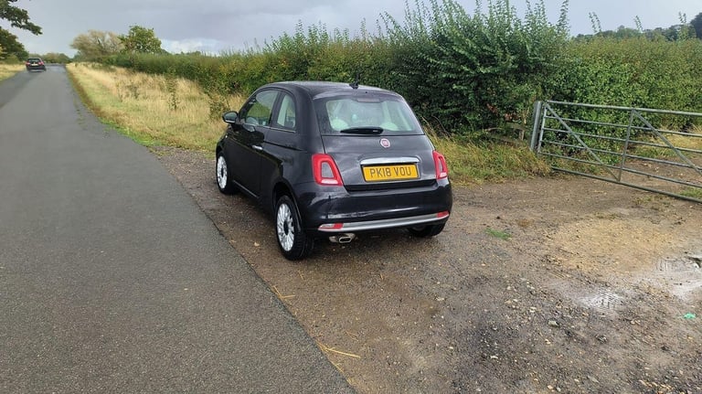 FIAT 500 1.2 500 Euro 6 1.2 69hp Lounge Black Manual Petrol 2018