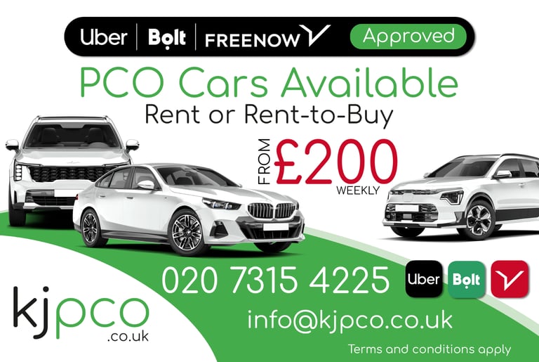 image for Affordable PCO Car Hire from £200 pw | NO Credit Checks | Haringey PCO Hire & Rent To Buy