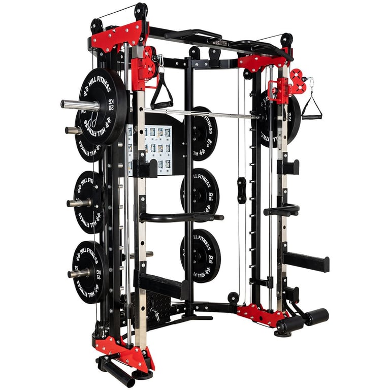 Plate Loaded Multi Gym - All in One Functional Trainer (multigym cable squat power rack smith)