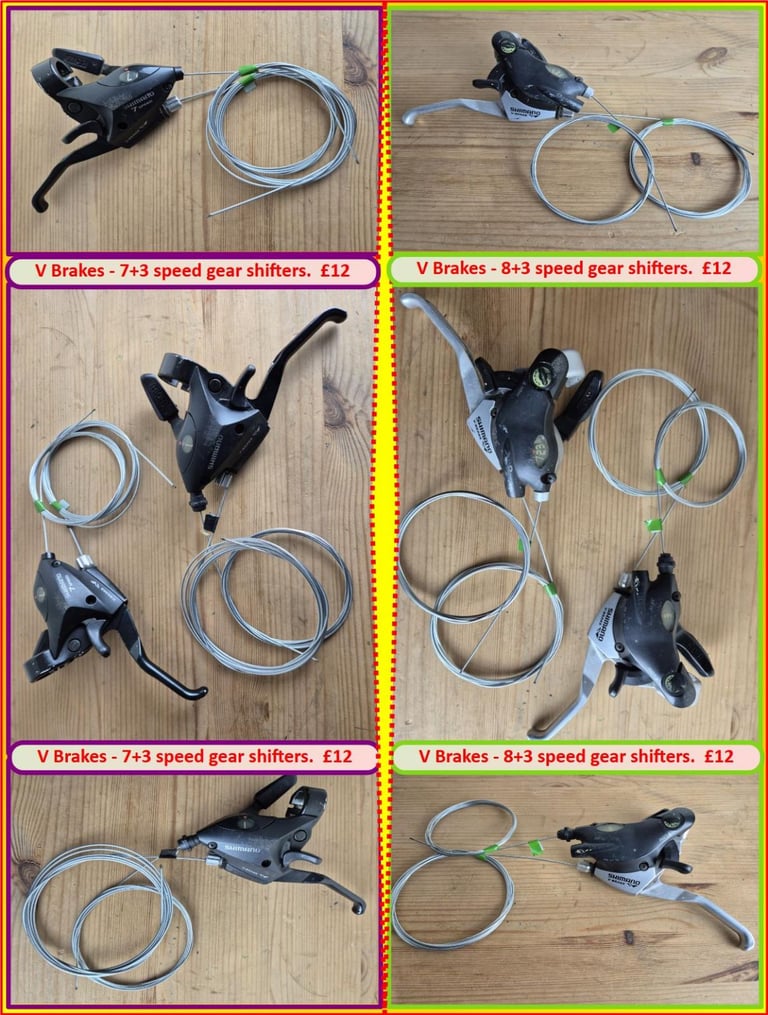 image for V Brakes - 7 or 8 speed gear shifters.