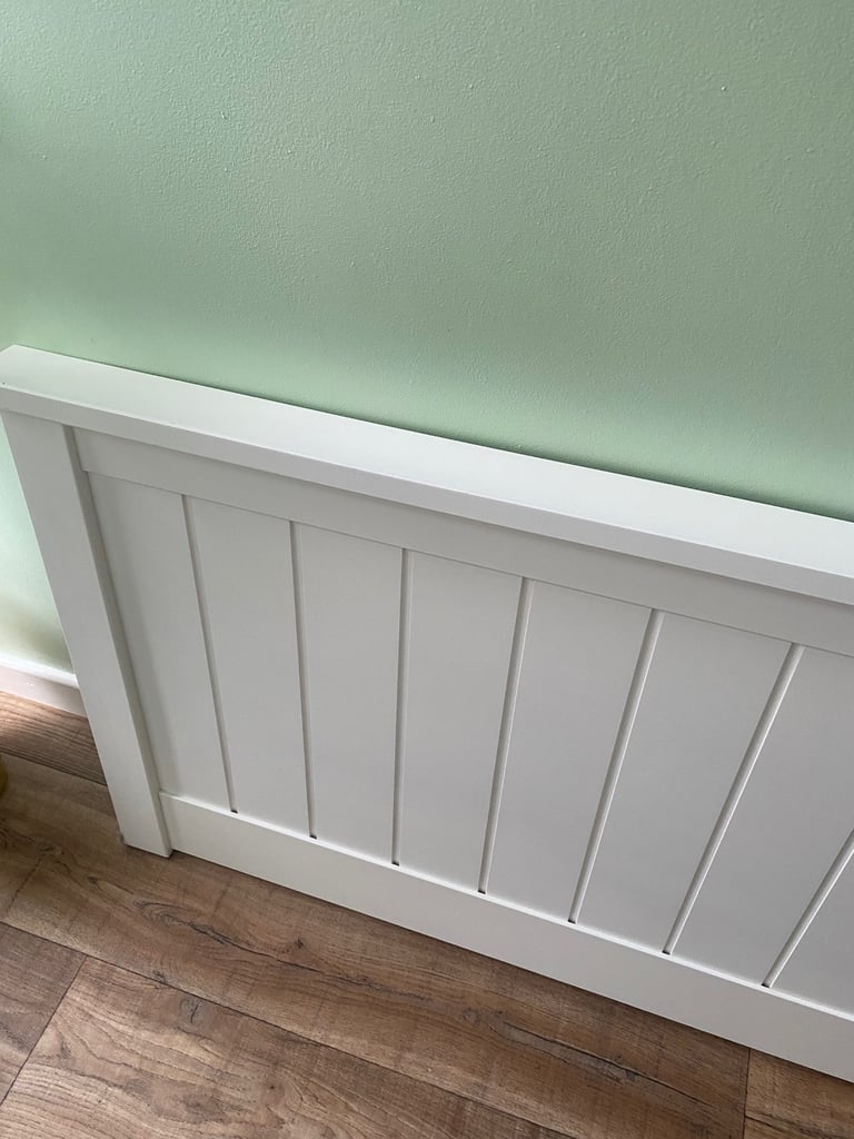 White wooden Headboard