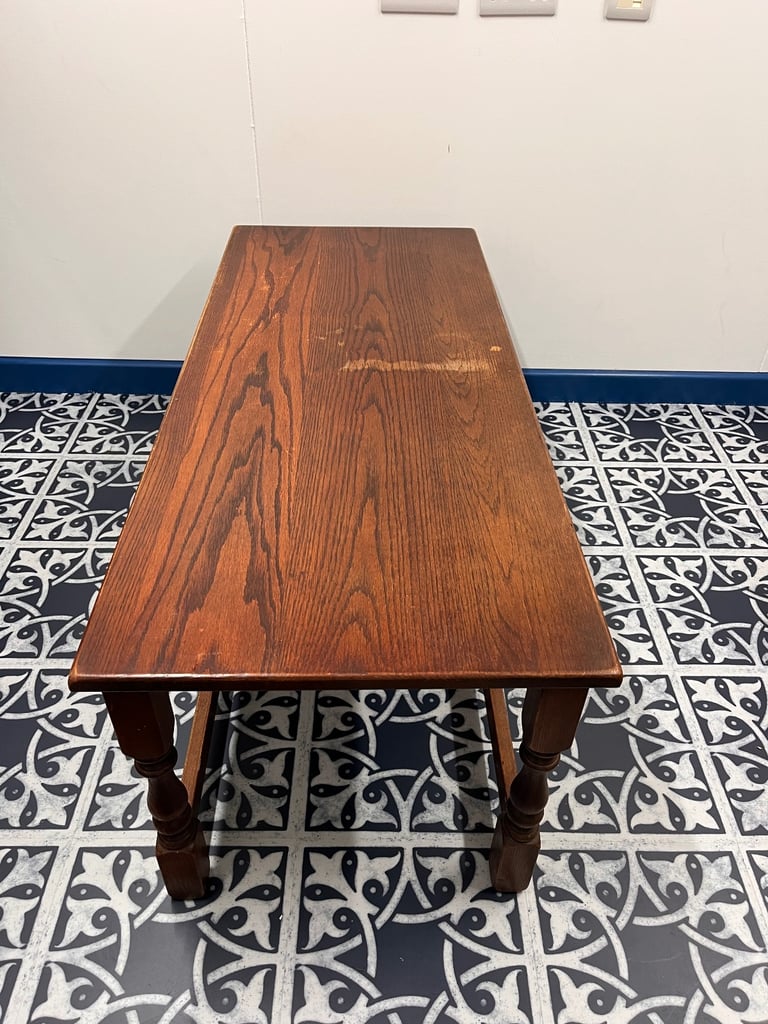 Large Vintage Solid Oak Old Charm Coffee Table
