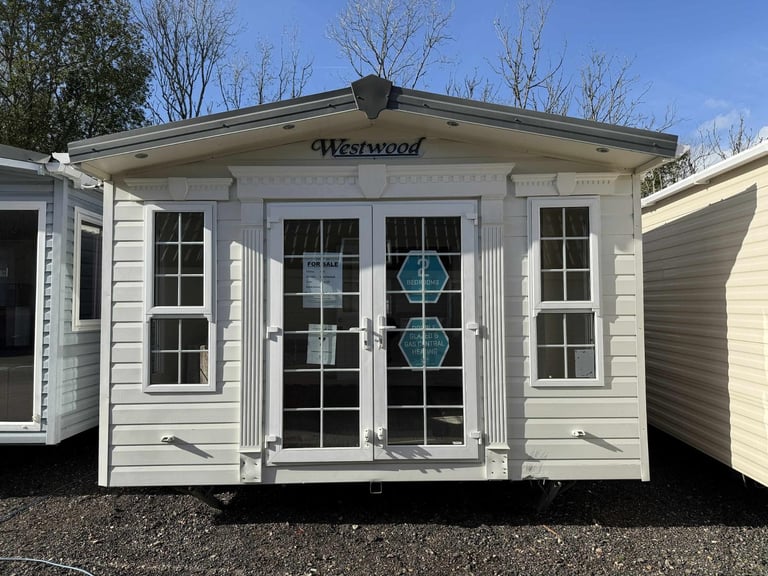 2 Bed Static Caravan - DG, CH, Patio Doors - Offsite - Private Land, Self Build