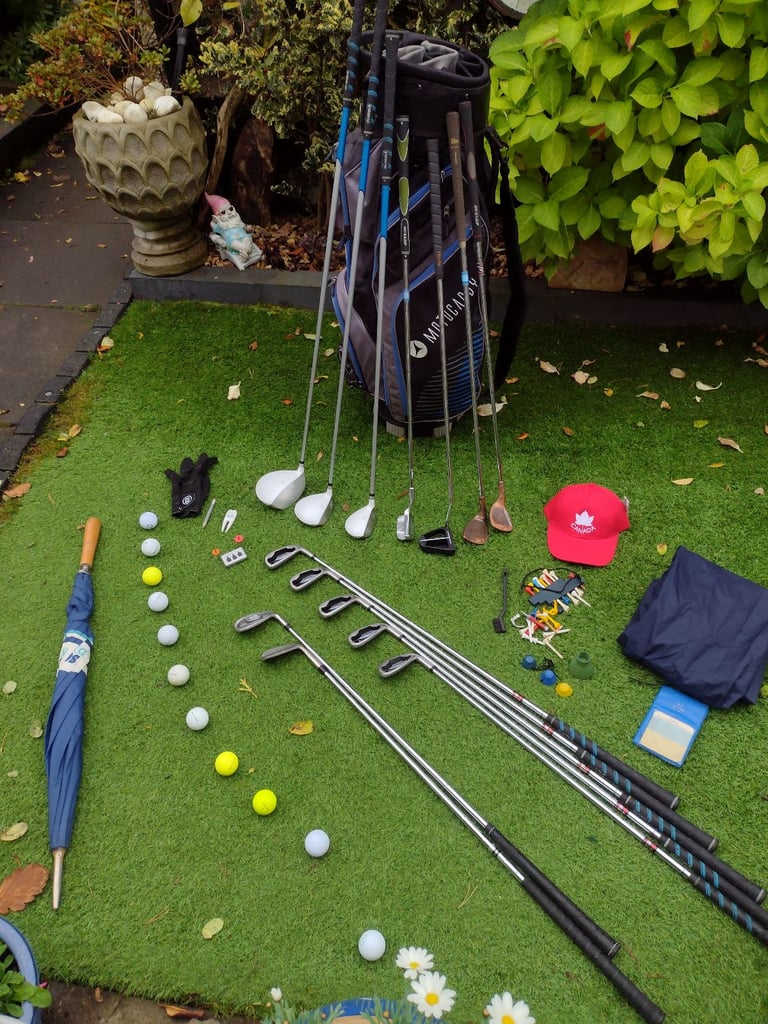 VGC FULL SET MEN'S DUNLOP TOUR ELITE MIX GOLF CLUBS + MOTOCADDY GOLF BAG + FREE EXTRAS 