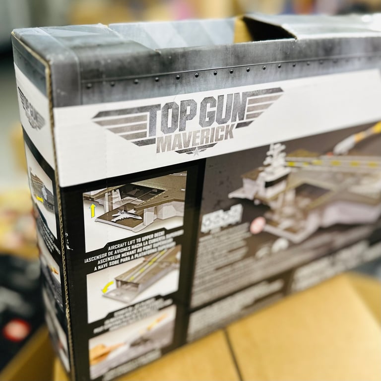 Matchbox Top Gun Maverick Aircraft Carrier Ship Mattel GNN28 Boeing F/A-18 Super