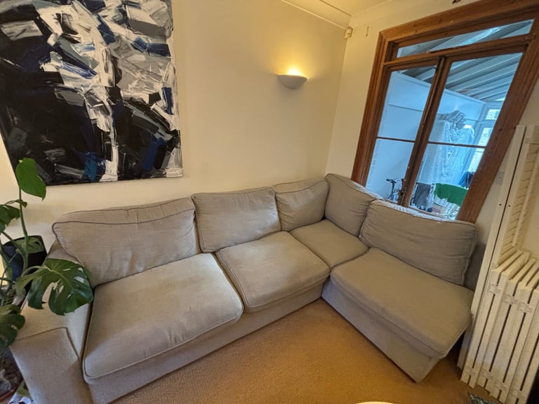 image for Corner Sofa and Footstool - COLLECTION ONLY