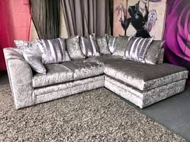 Dyllan crushed velvet corner or 3+2 sofa