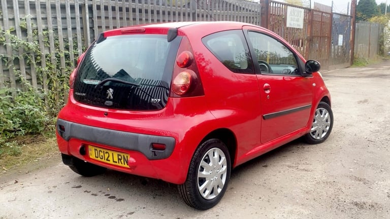 2012 Peugeot 107 1.0 Active 3dr HATCHBACK Petrol Manual