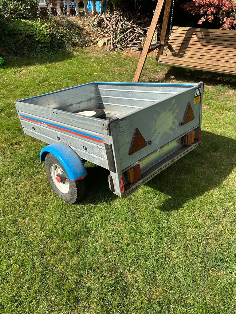 Trailer with electrics and spare wheel