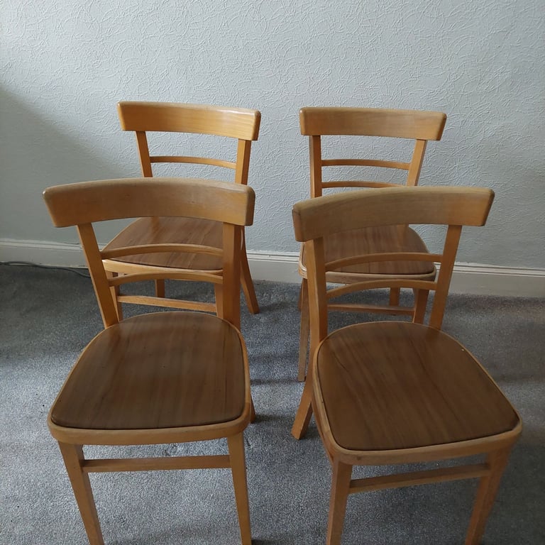 image for 4 wooden chairs - good condition
