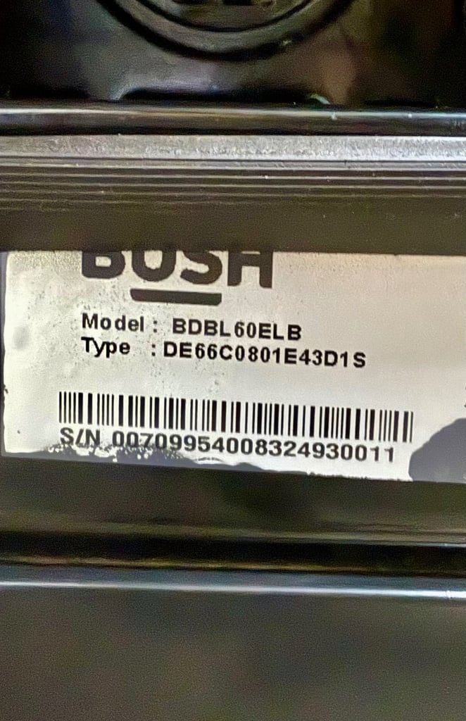 Bush 60cm electric double oven cooker 