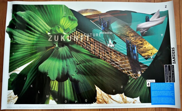 4x Zanders (German paper manufacturer) posters, ca. 1995