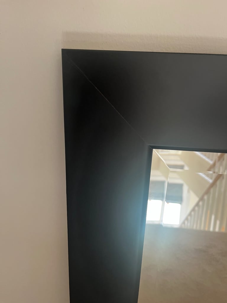 Black wall mirror 