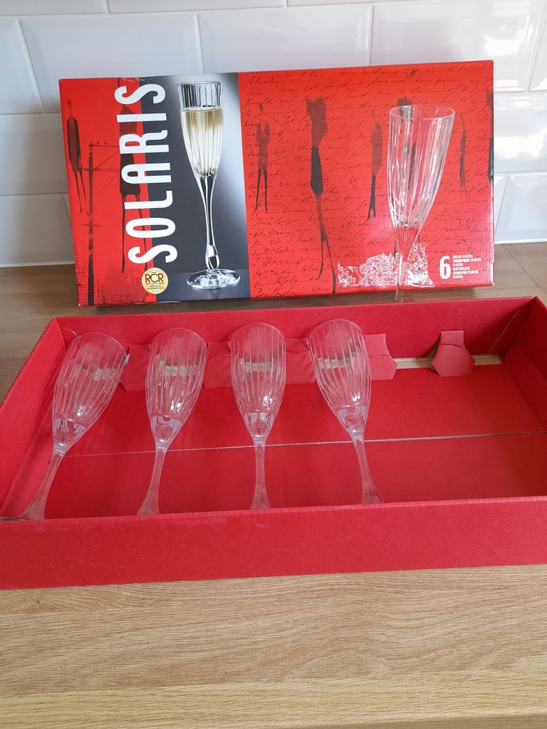 image for Champagne Flutes ROYAL CRYSTAL ROCK 