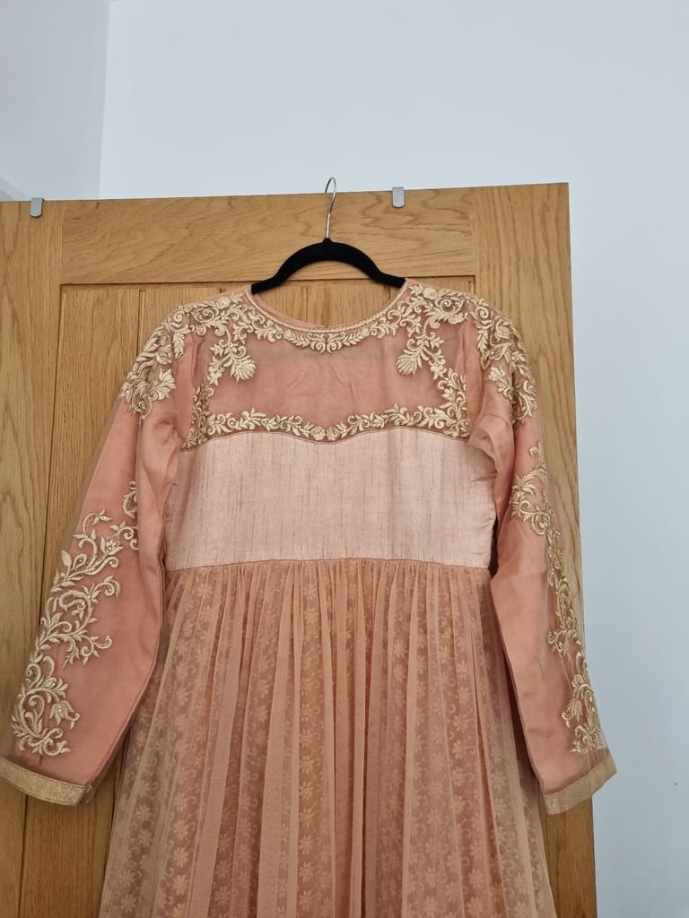 Asian Pakistani Wedding Party Long Maxi Dress New 