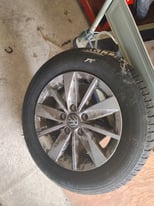 X4 Golf mk6 alloy wheels 5/6mm tyre thread