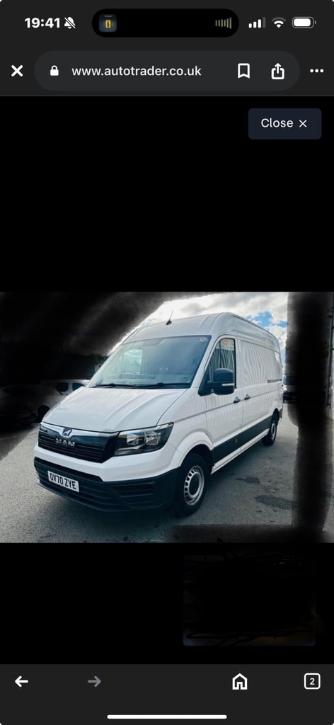 Man Tge van 2023 white in good condition well serviced 
