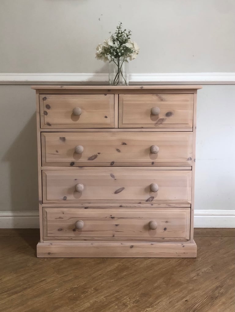 image for Solid pine chest of drawers 