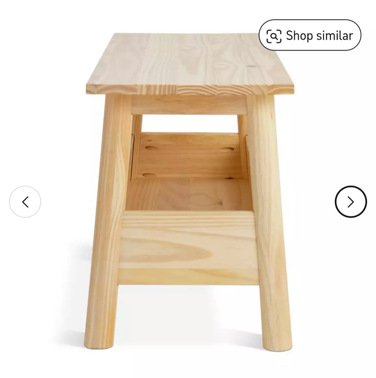 Habitat storage bench - opened but never used