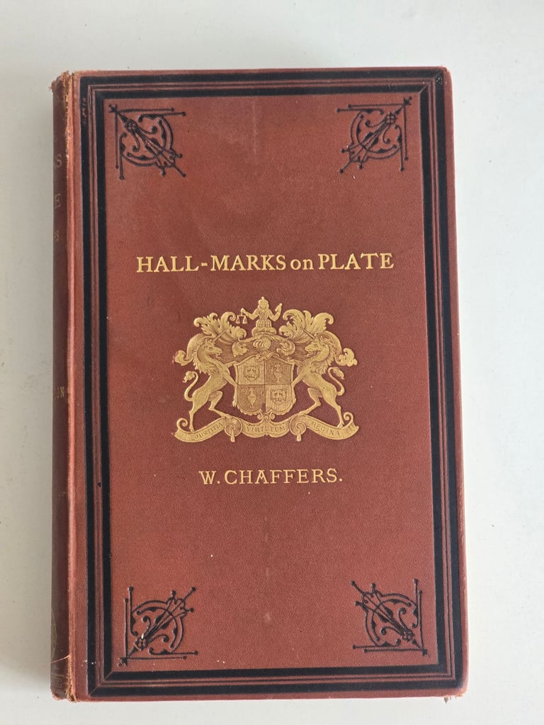 image for 1884 Antique Victorian Hall marks on Gold And Silver Plate Reference Book by W Chaffers