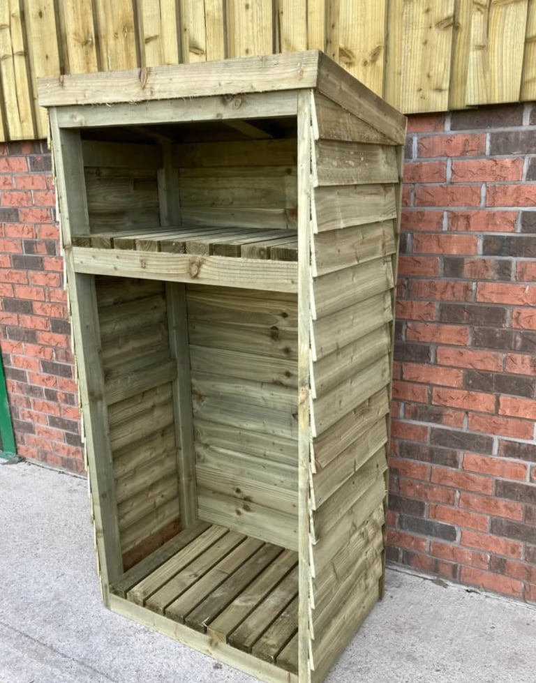 LOG STORE SHED SUPER HEAVY DUTY TIMBER FIREWOOD STORAGE £125 FREE LOCAL DELIVERY CHORLEY
