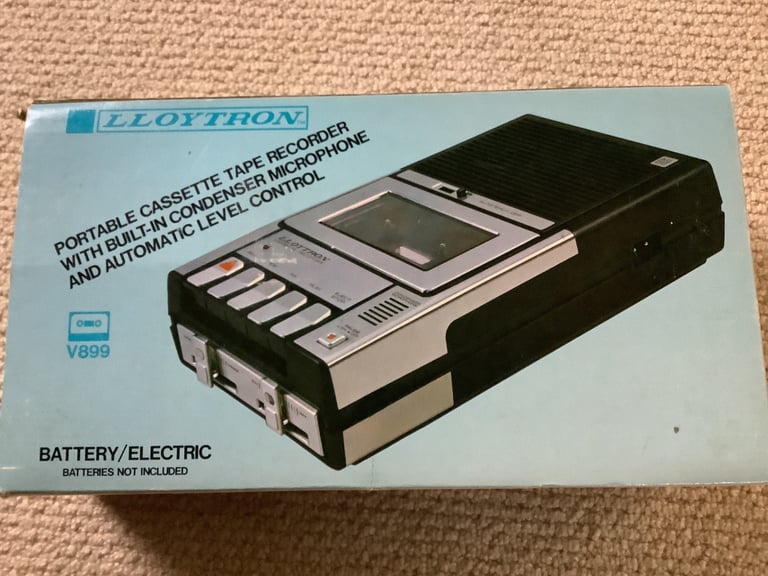 Lloytron portable cassette tape recorder