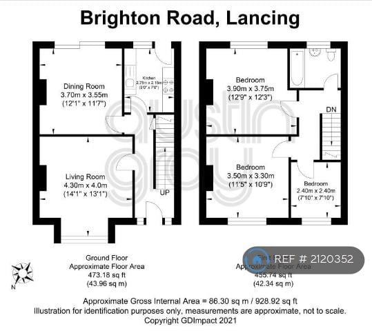 3 bedroom house in Brighton Road, Lancing/ Shoreham, BN15 (3 bed) (#2120352)