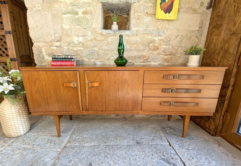Mid Century Teak Sideboard - 6Ft Long - Beautility
