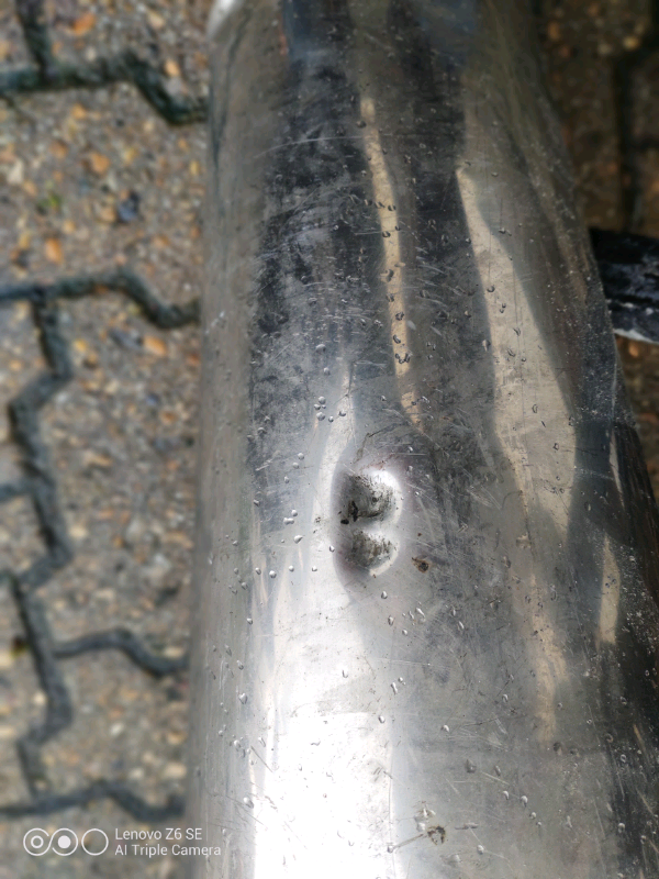 TR8 / TR7 center stainless steel exhaust silencers