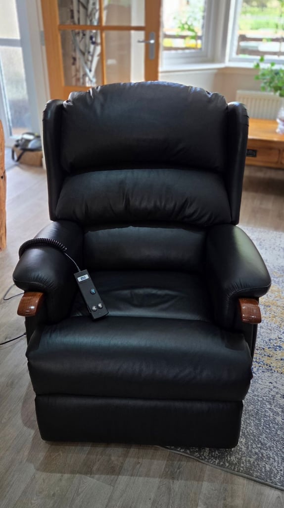 image for HSL Leather Rise & Recline Chair 