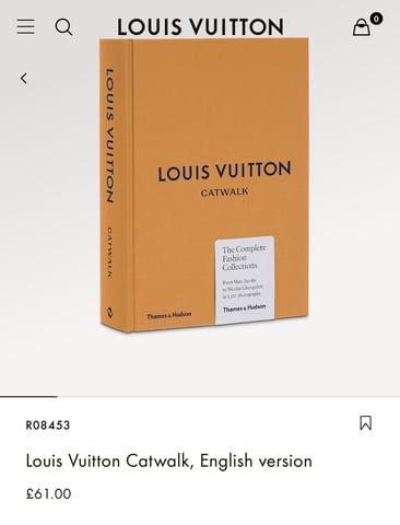 Louis Vuitton Orange Coffee Table Book
