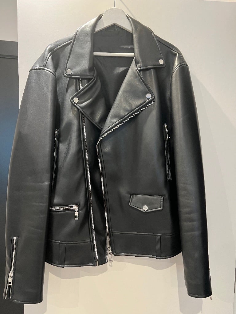 Zara men's faux leather jacket black | in Poplar, London | Gumtree