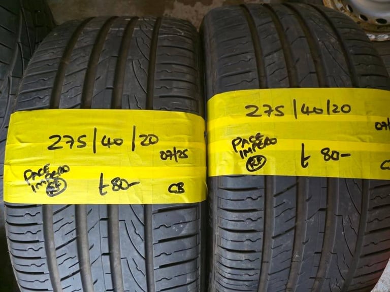 image for 275 / 40 / 20 PACE IMPERO RUN FLAT TYRES - TWO AVAILABLE