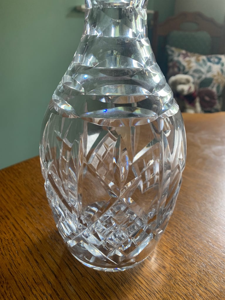 Vintage Royal Doulton Crystal Decanter with Stopper Juno Design