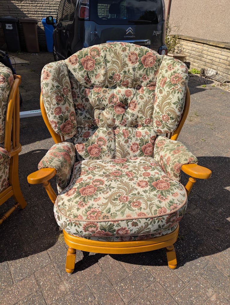 3 piece Ercol style sofa set 