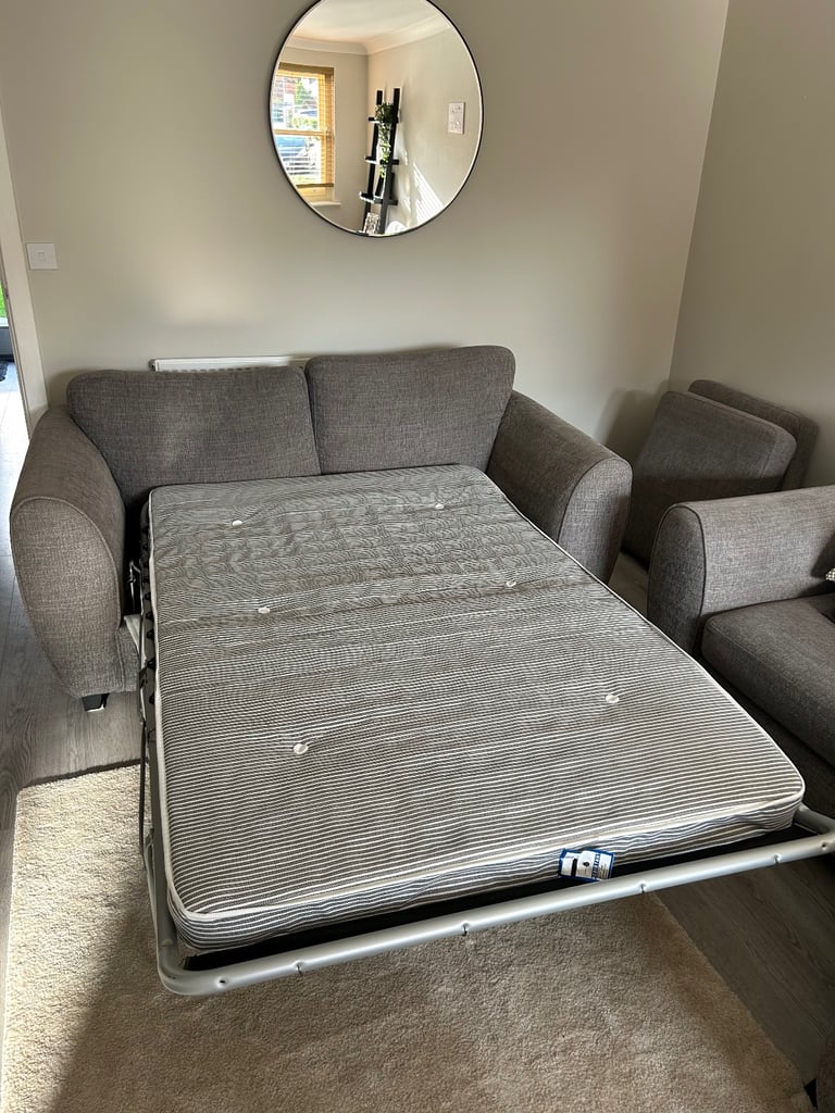 3 piece sofa (with sofa bed)