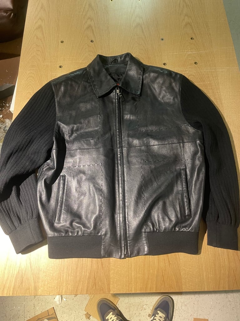 A beautiful Cesare Paciotti  Italian leather jacket 